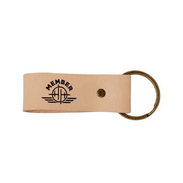 H&H Member Keychain - Tan - Hot Rods & Handguns